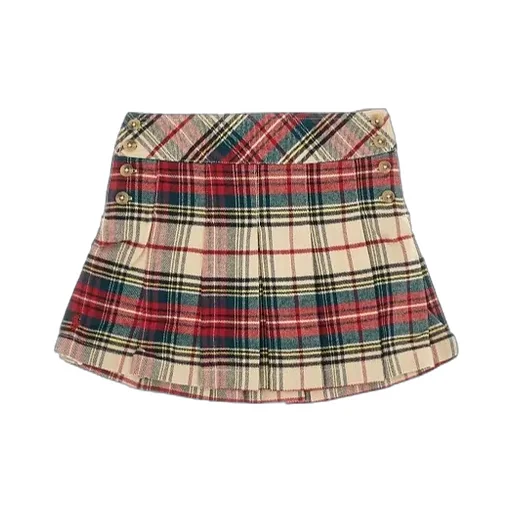 Plaid Pleated Skirt