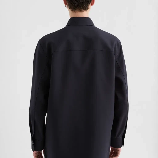 Lightweight Wool Gabardine Shirt