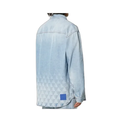 Laser Cross Denim Overshirt