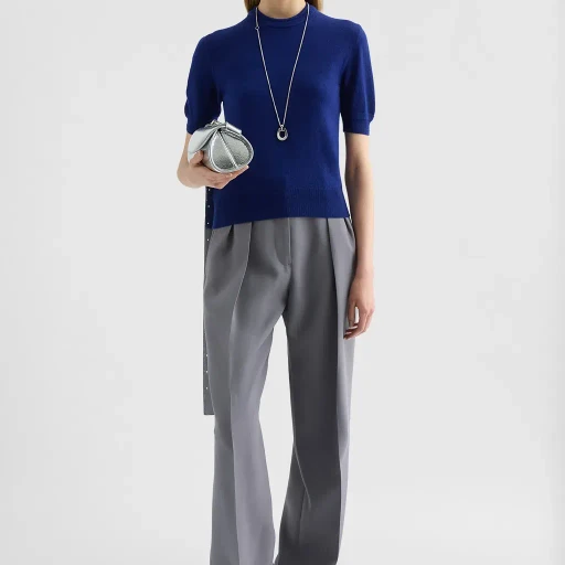 Lightweight Wool Knit T-Shirt