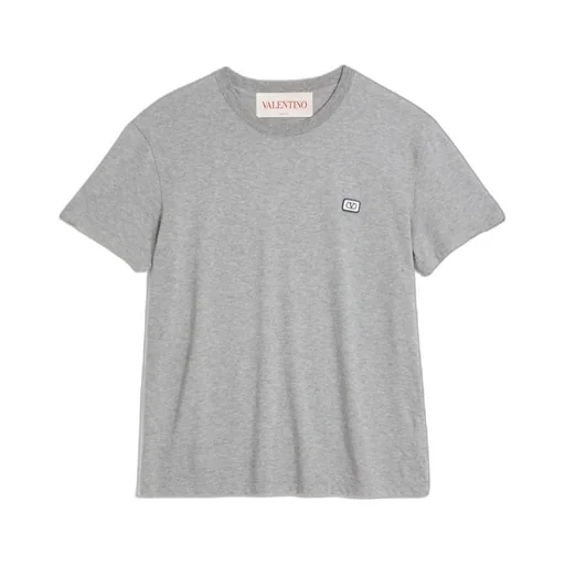 Valentino Garavani Logo Patch Crewneck T-Shirt