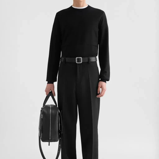 Lightweight Wool Gabardine Trousers