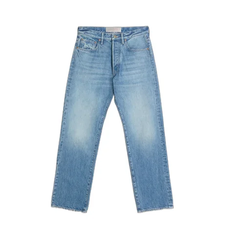 Valentino Logo Patch Straight Leg Jeans