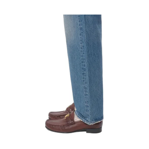 Valentino Logo Patch Straight Leg Jeans