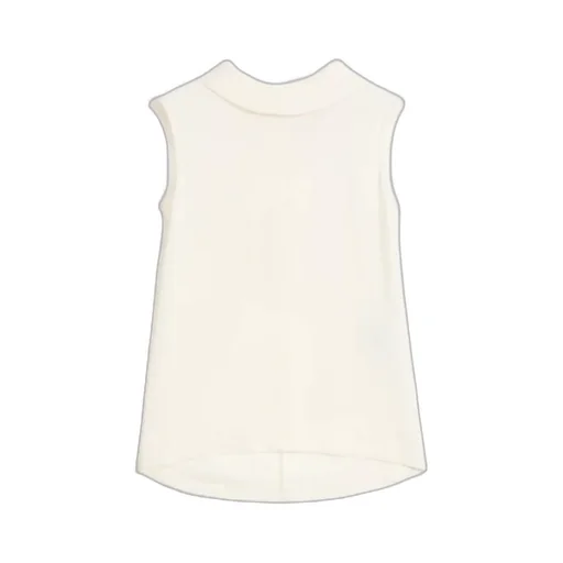 Valentino Curved Hem Sleeveless Blouse