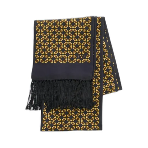 Valentino Chamber Fringed Edge Scarf