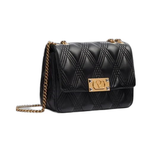 Valentino Garavani Rockstud Foldover Top Shoulder Bag