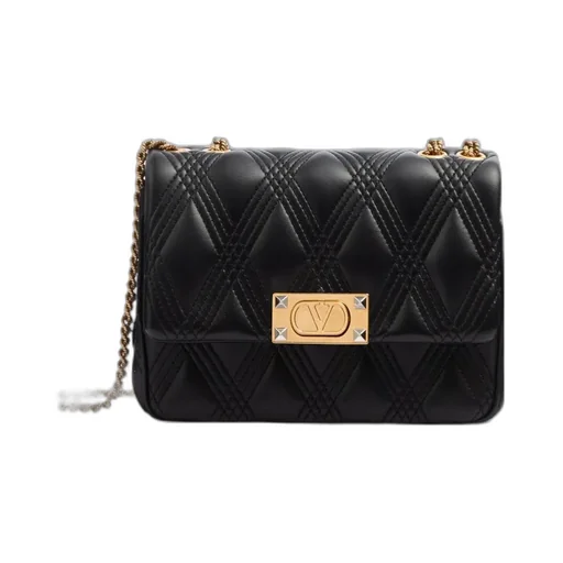 Valentino Garavani Rockstud Foldover Top Shoulder Bag