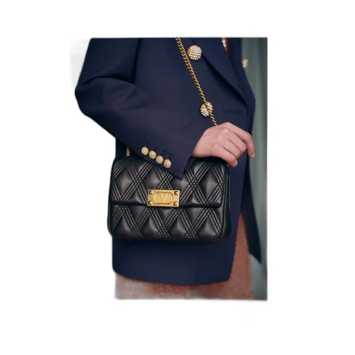 Valentino Garavani Rockstud Foldover Top Shoulder Bag