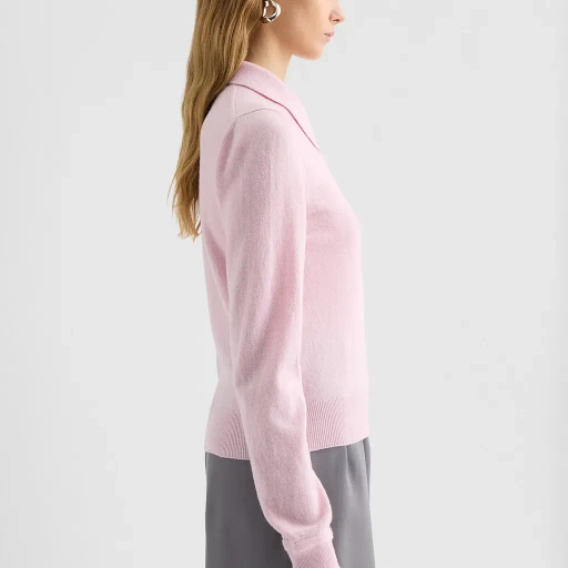 Lightweight Wool Polo Sweater