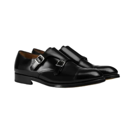 Doucal's Almond Toe Monk Shoes