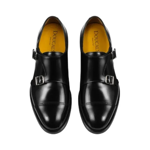 Doucal's Almond Toe Monk Shoes