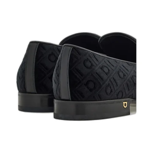 Ferragamo Logo Jacquard Round Toe Loafers