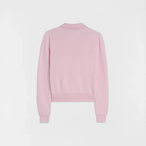 Lightweight Wool Polo Sweater