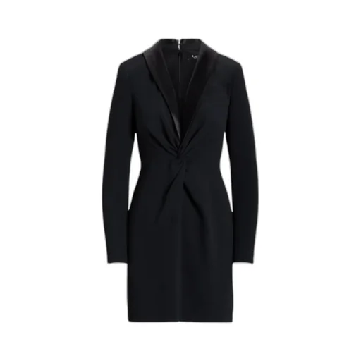 Lauren Ralph Lauren Tuxedo Wrap Dress
