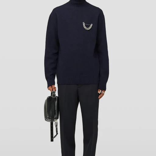 Lightweight Wool High-Neck Sweater