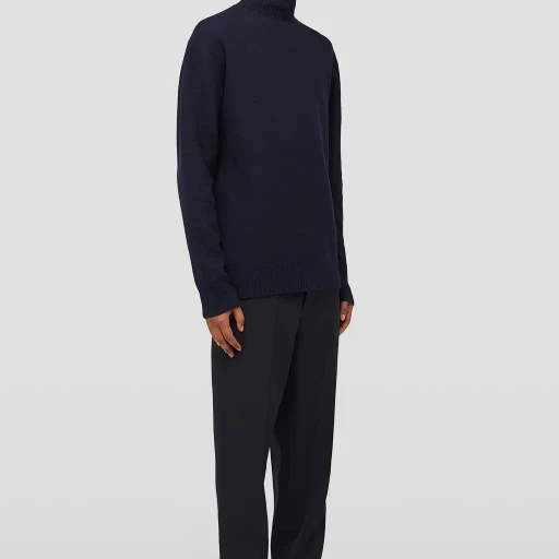 Lightweight Wool High-Neck Sweater
