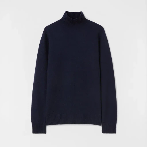 Lightweight Wool High-Neck Sweater
