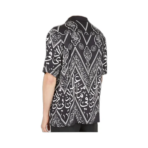 Graphic Print Bowling Shirt