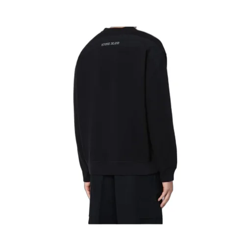 Stone Island Logo-Embroidered Crewneck Sweatshirt