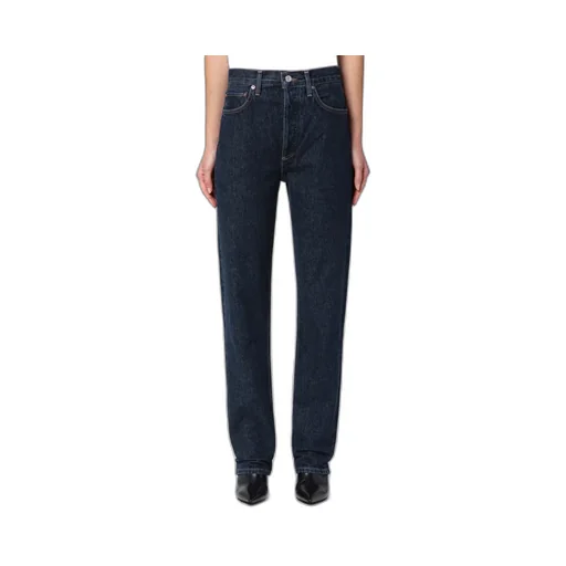 Agolde Mid-Rise Straight Leg Jeans