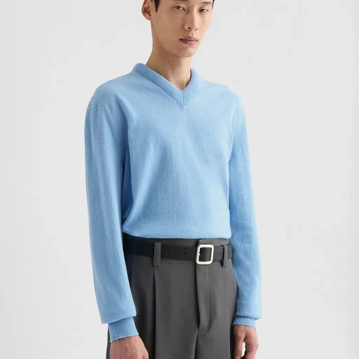 Lightweight Wool V-Neck Sweater