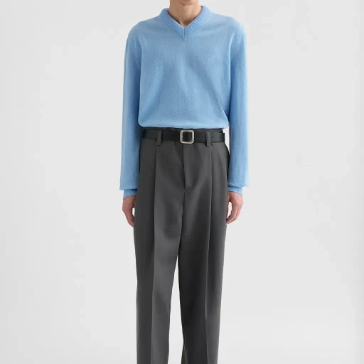 Lightweight Wool V-Neck Sweater