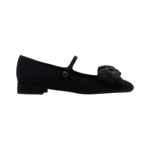 Valentino Bow Embellished Slip-On Flat Shoes