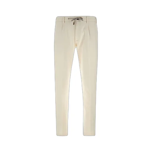Drawstring-Waist Tapered Trousers