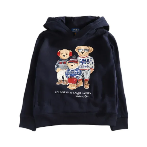 Polo Ralph Lauren Kids Polo Bear Family Drop Shoulder Hoodie