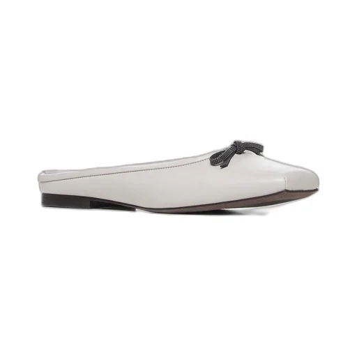 Brunello Cucinelli Bow Detailed Slip-On Ballet Flats