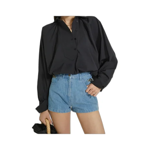 Patou Artist Gathered Neckline Shirt