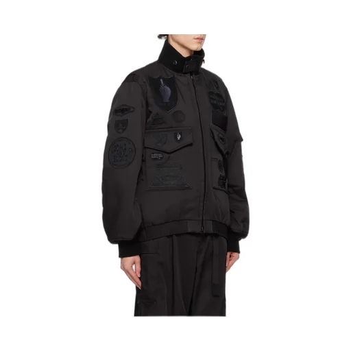 Logo Badge Bomber Jacket