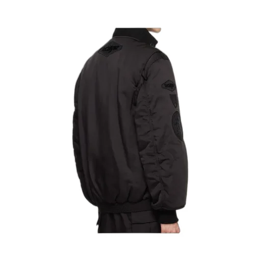 Logo Badge Bomber Jacket