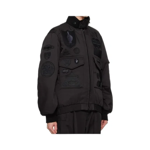Logo Badge Bomber Jacket