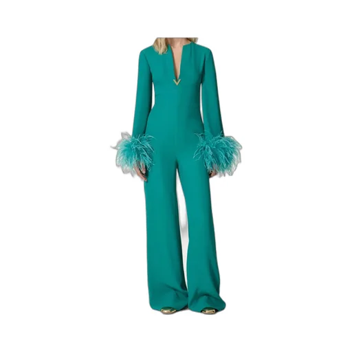 Vlogo Feathered Jumpsuit