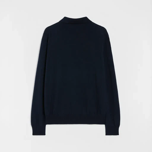 Lightweight Wool Polo Sweater