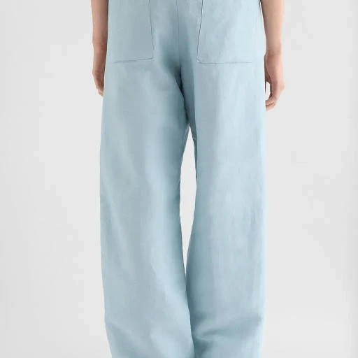 Linen Blend Cargo Trousers