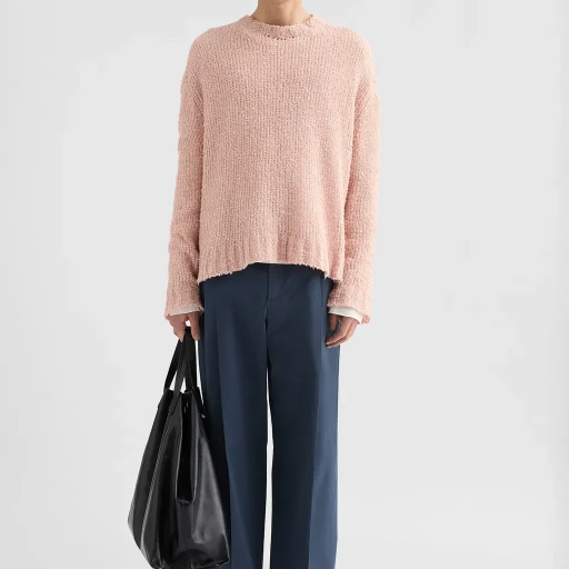Linen Crew-Neck Sweater