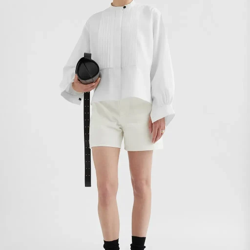 Linen Pleated Shirt