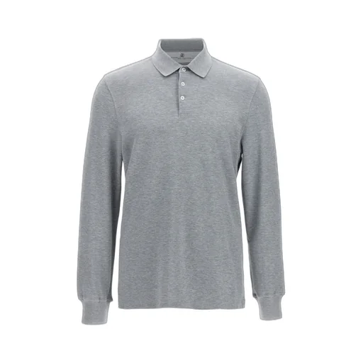 Brunello Cucinelli Long Sleeved Buttoned Polo Shirt