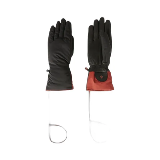 Loro Piana Logo Embroidered Panelled Gloves