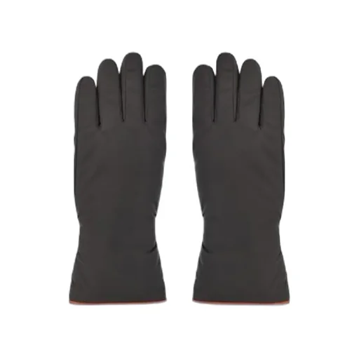 Loro Piana Logo Embroidered Panelled Gloves