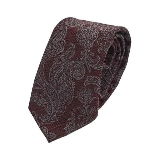 Paisley-Design Silk Tie