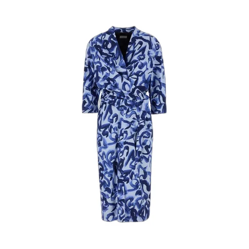 Dries Van Noten All-Over Printed Midi Dress