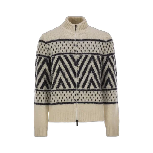 Peserico Aran Zip Knitwear