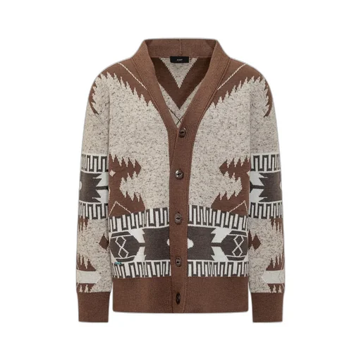 Alanui V-Neck Long-Sleeved Knitted Cardigan