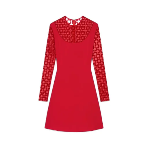 Givenchy Monogrammed Sheer Panelled Dress