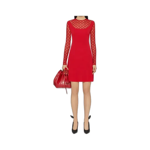 Givenchy Monogrammed Sheer Panelled Dress