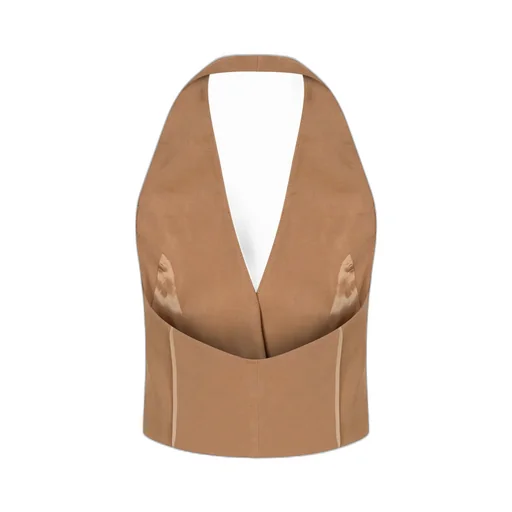 Pinko Open Back Short Vest
